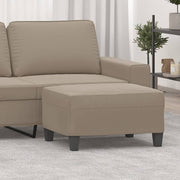 Voetenbank 70x55x41 cm microvezel taupe