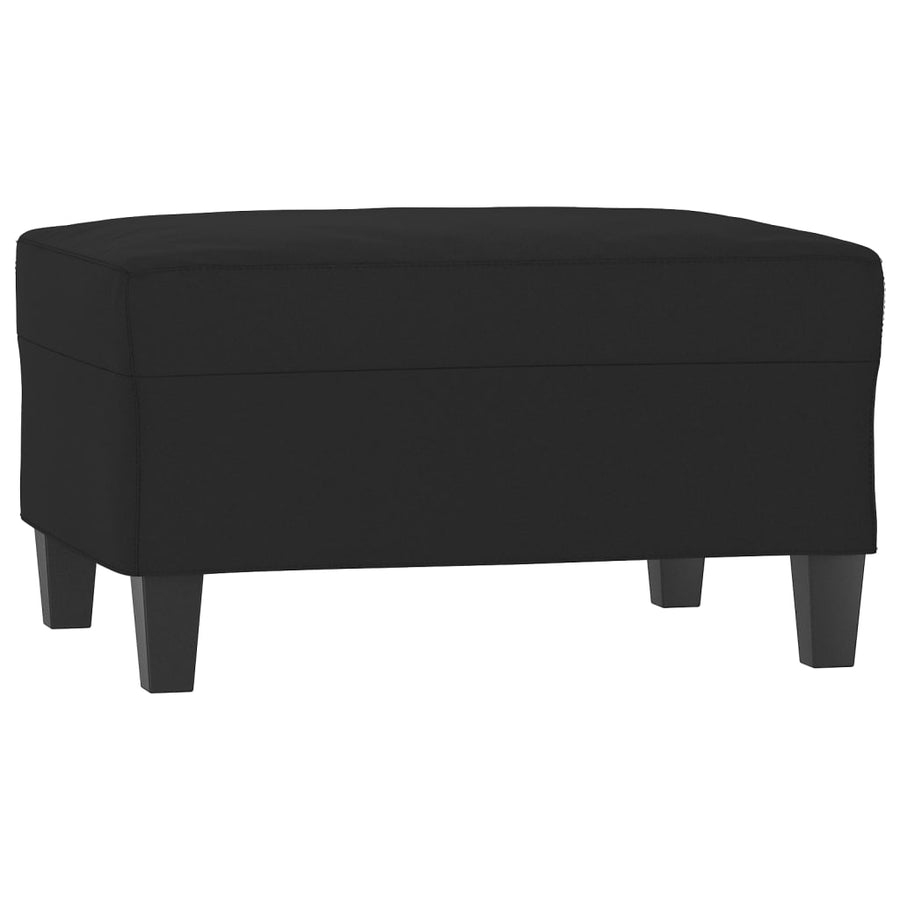 Voetenbank 70X55X41 Cm Microvezelstof Zwart