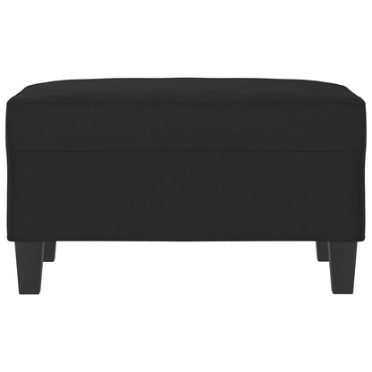 Voetenbank 70X55X41 Cm Microvezelstof Zwart
