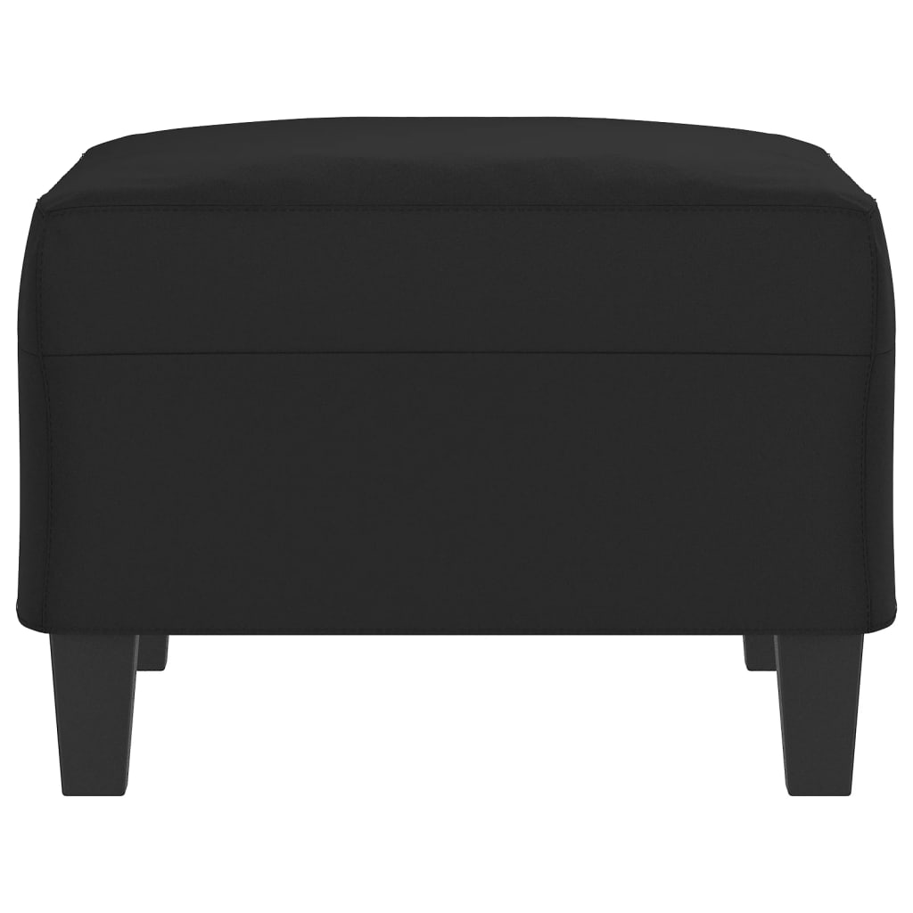 Voetenbank 70X55X41 Cm Microvezelstof Zwart