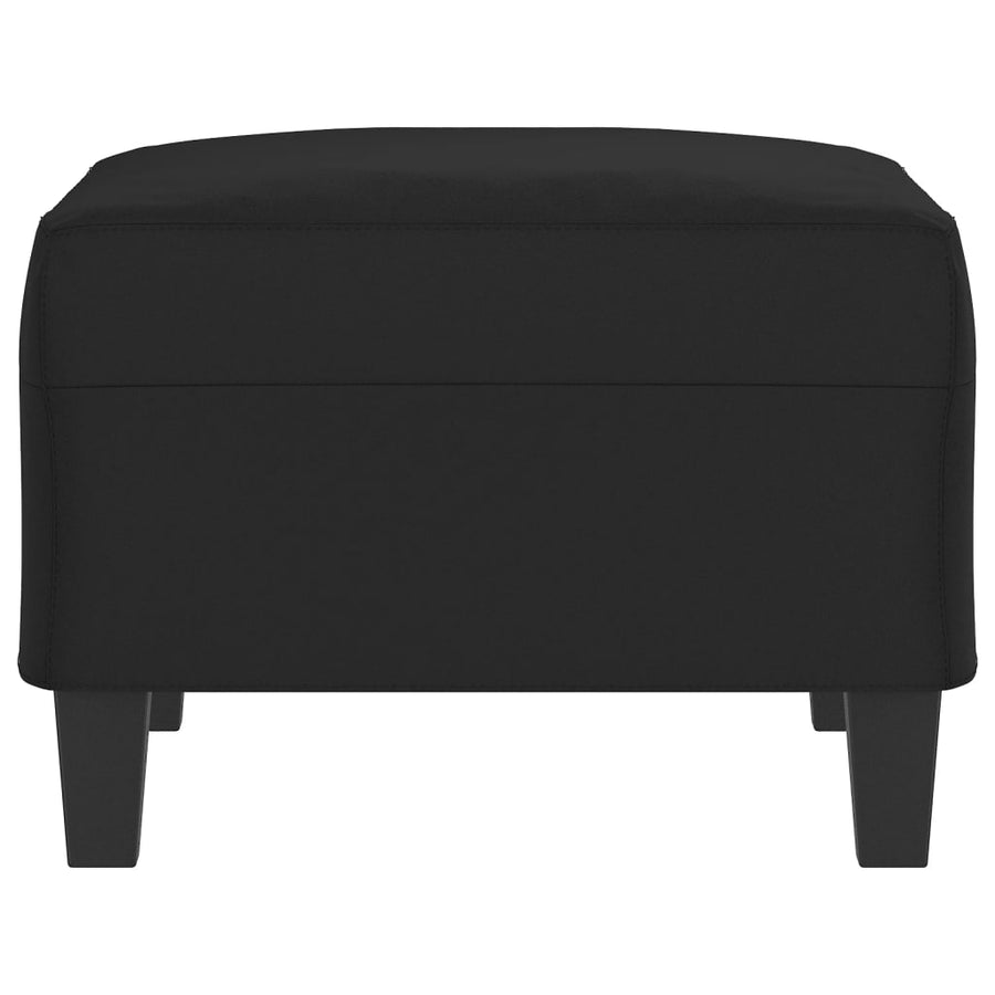 Voetenbank 70X55X41 Cm Microvezelstof Zwart