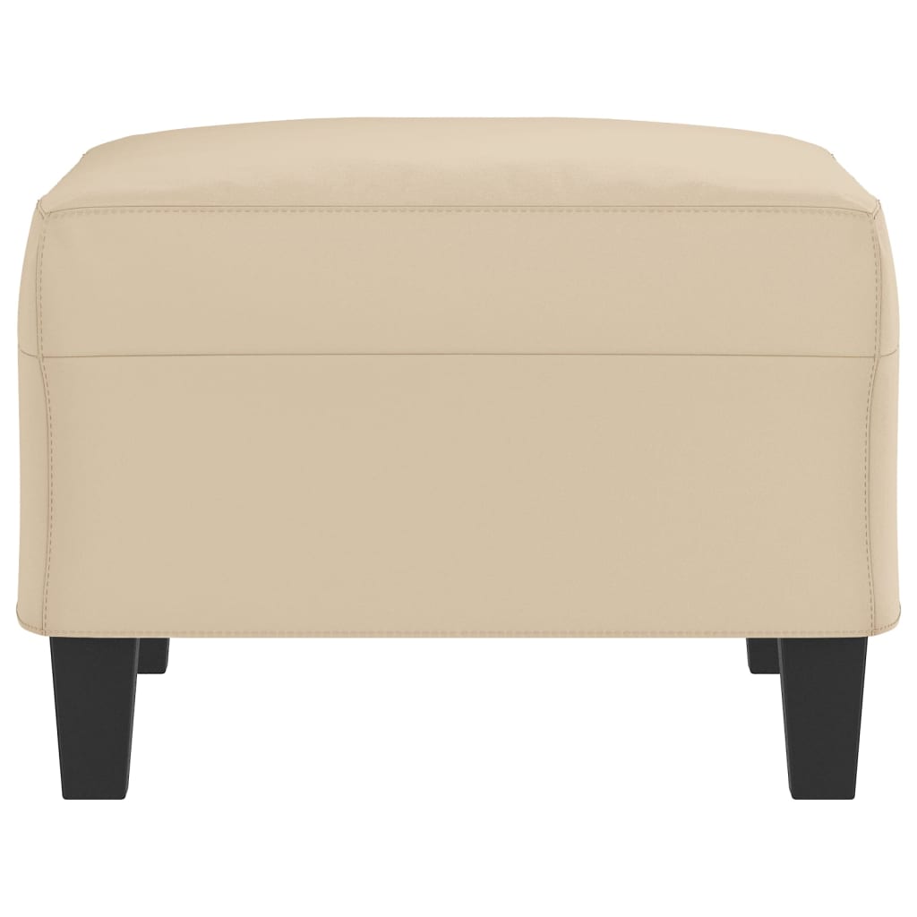 Voetenbank 70X55X41 Cm Microvezelstof Crèmekleurig