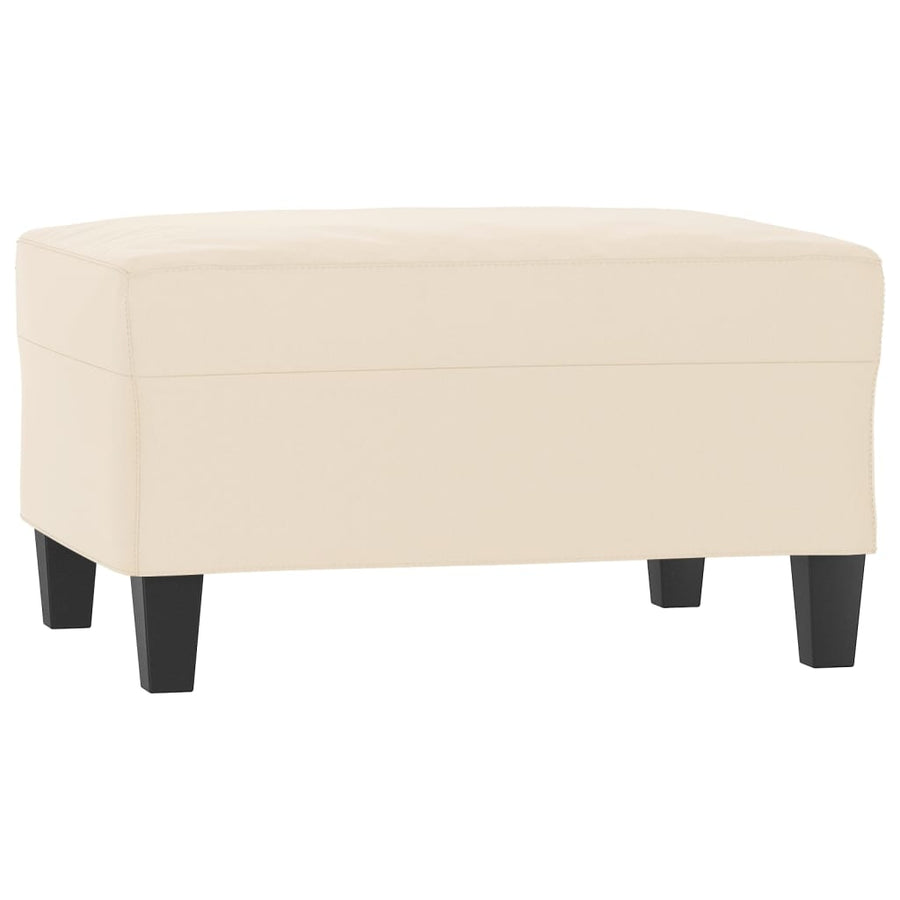 Voetenbank 70X55X41 Cm Microvezelstof Beige