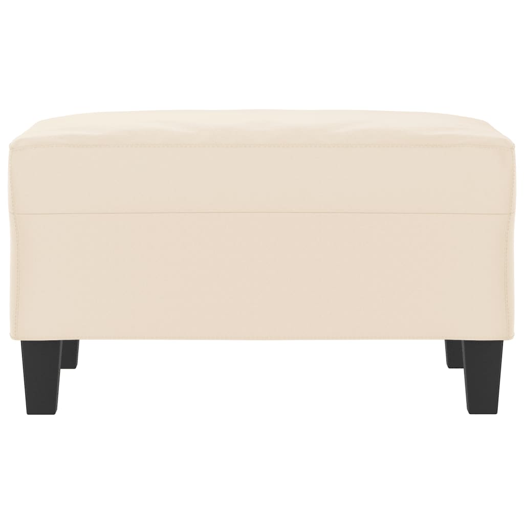 Voetenbank 70X55X41 Cm Microvezelstof Beige