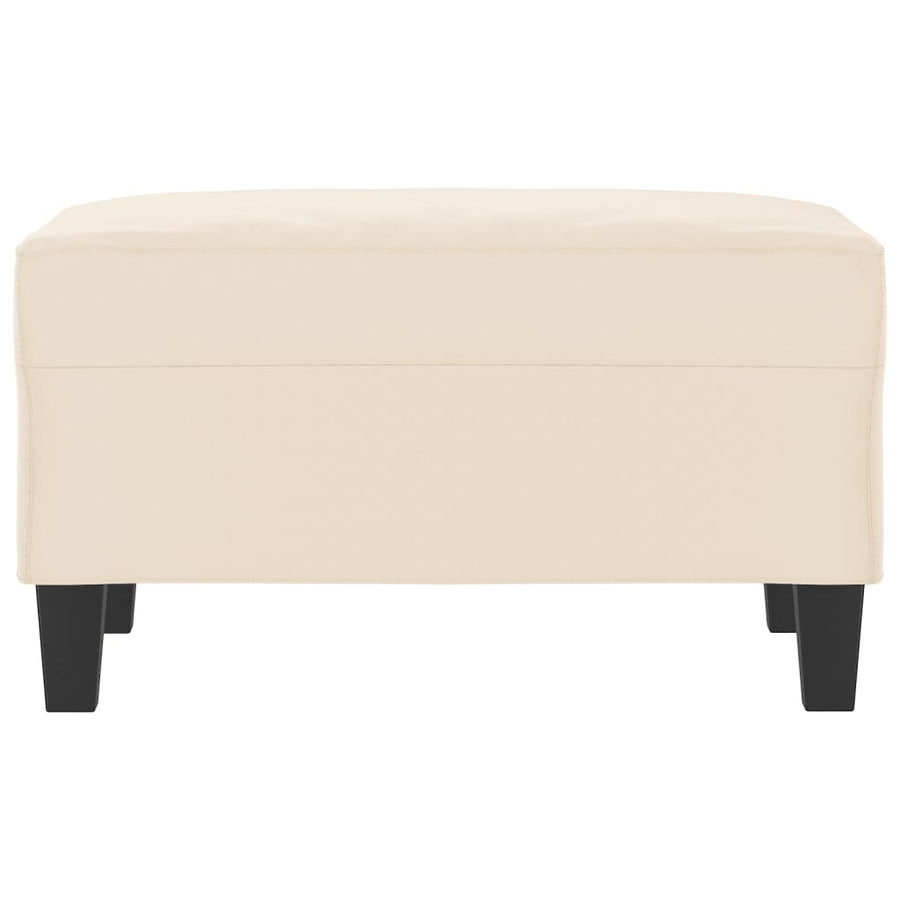 Voetenbank 70X55X41 Cm Microvezelstof Beige