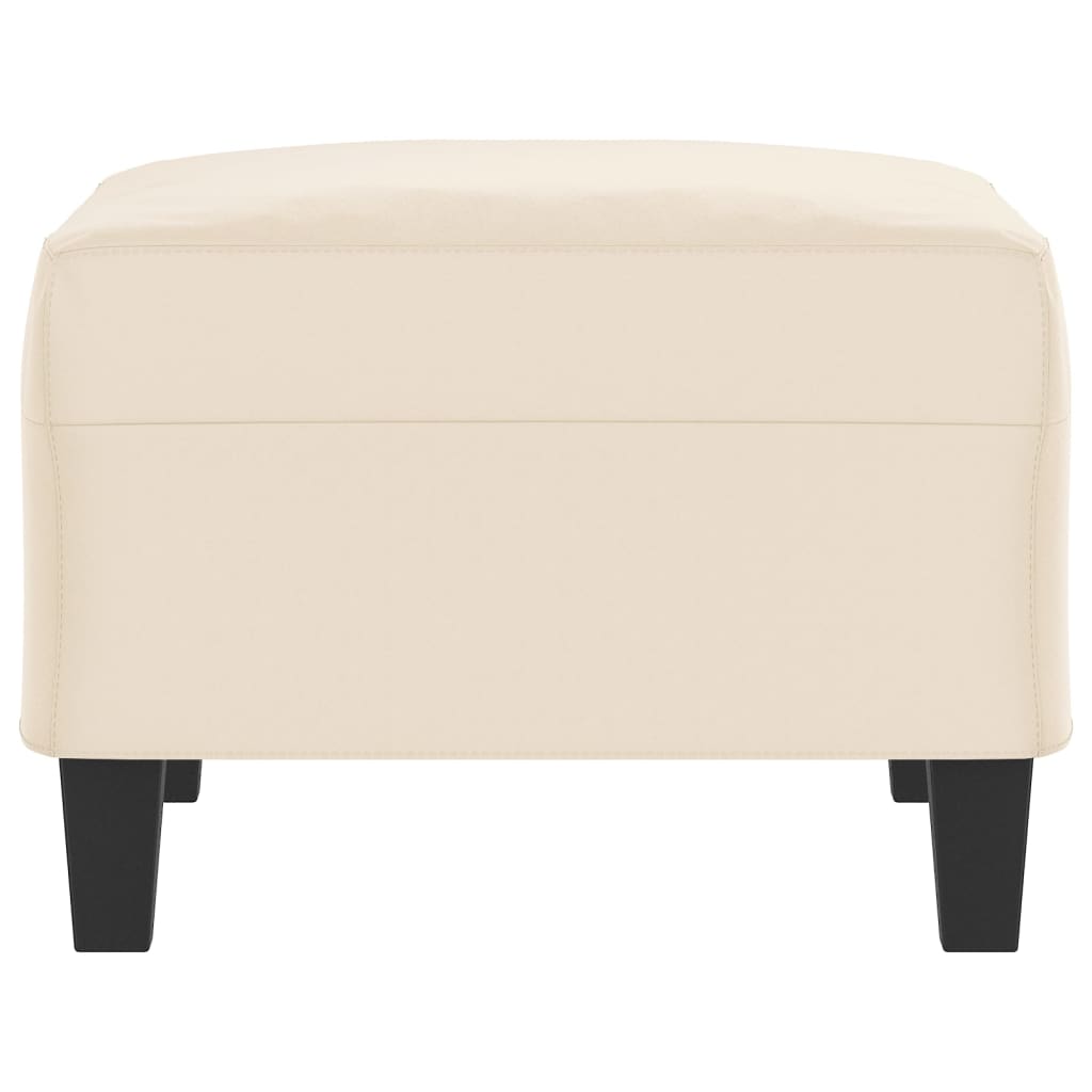 Voetenbank 70X55X41 Cm Microvezelstof Beige