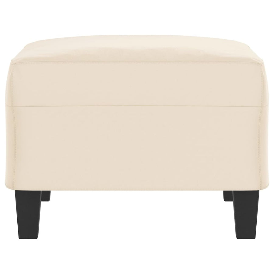 Voetenbank 70X55X41 Cm Microvezelstof Beige