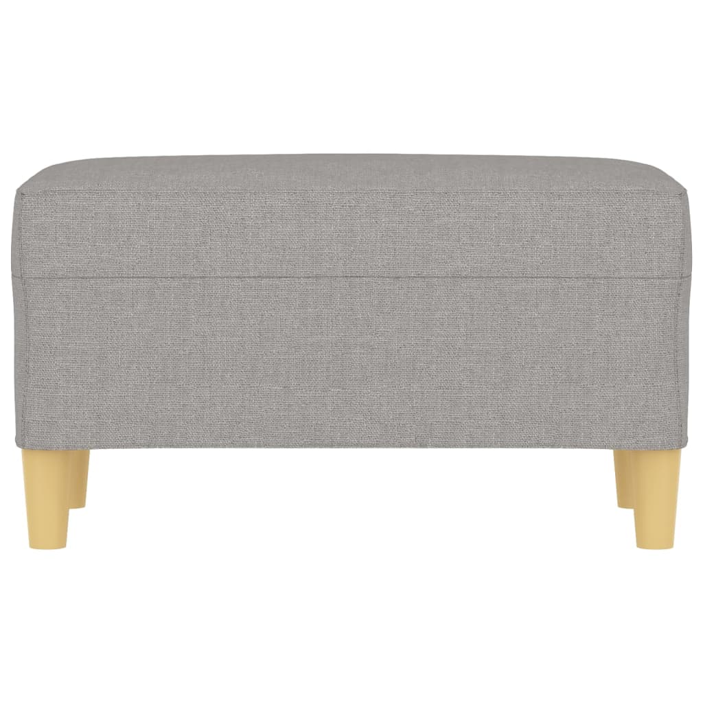 Bankje 70X35X41 Cm Stof Lichtgrijs