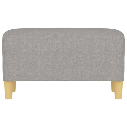 Bankje 70X35X41 Cm Stof Lichtgrijs