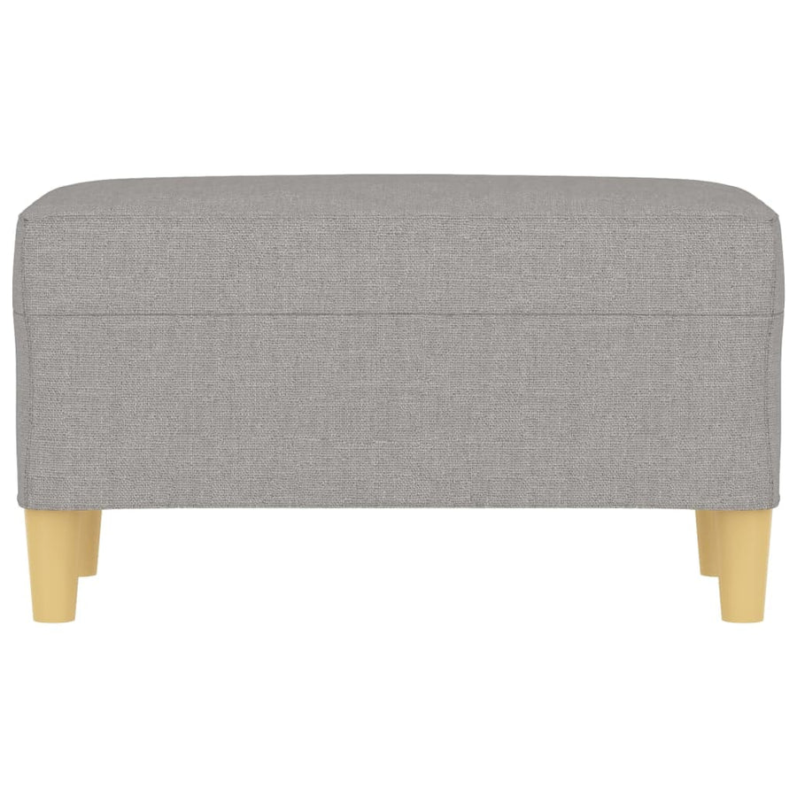 Bankje 70X35X41 Cm Stof Lichtgrijs
