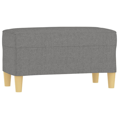 Bankje 70X35X41 Cm Stof Donkergrijs