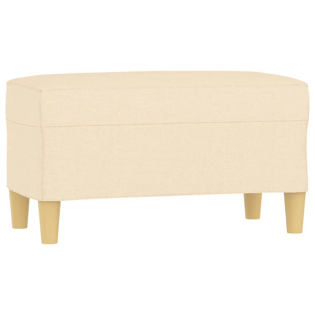 Bankje 70X35X41 Cm Stof Crèmekleurig