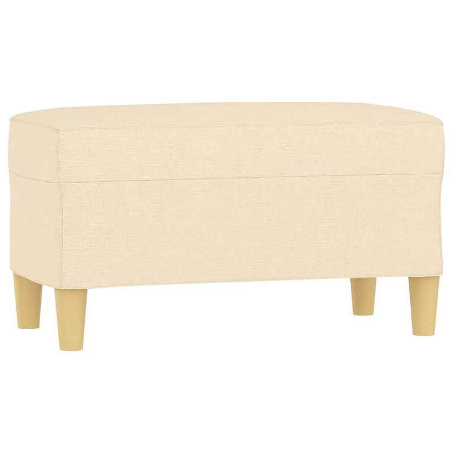 Bankje 70X35X41 Cm Stof Crèmekleurig