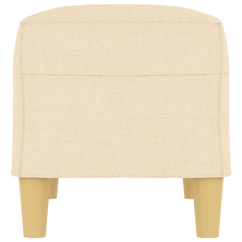 Bankje 70X35X41 Cm Stof Crèmekleurig