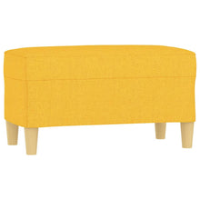 Bankje 70X35X41 Cm Stof Lichtgeel 70 x 35 x 41 cm