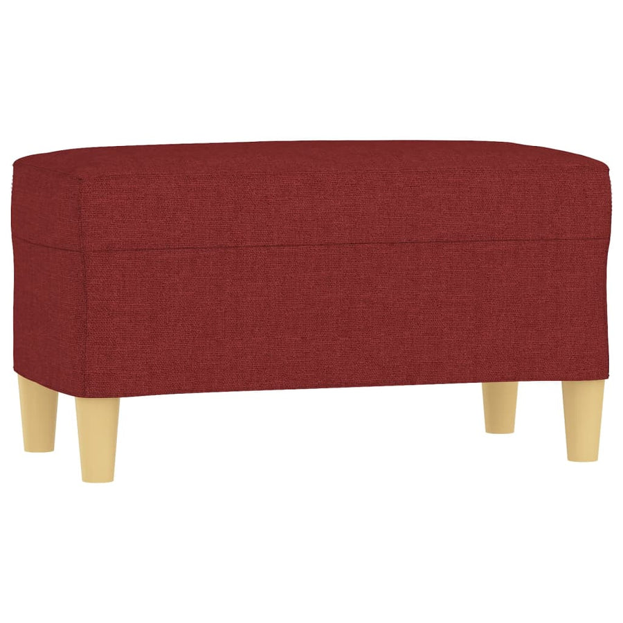 Bankje 70X35X41 Cm Stof Wijnrood 70 x 35 x 41 cm