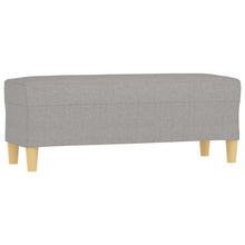 Bankje 100X35X41 Cm Stof Lichtgrijs