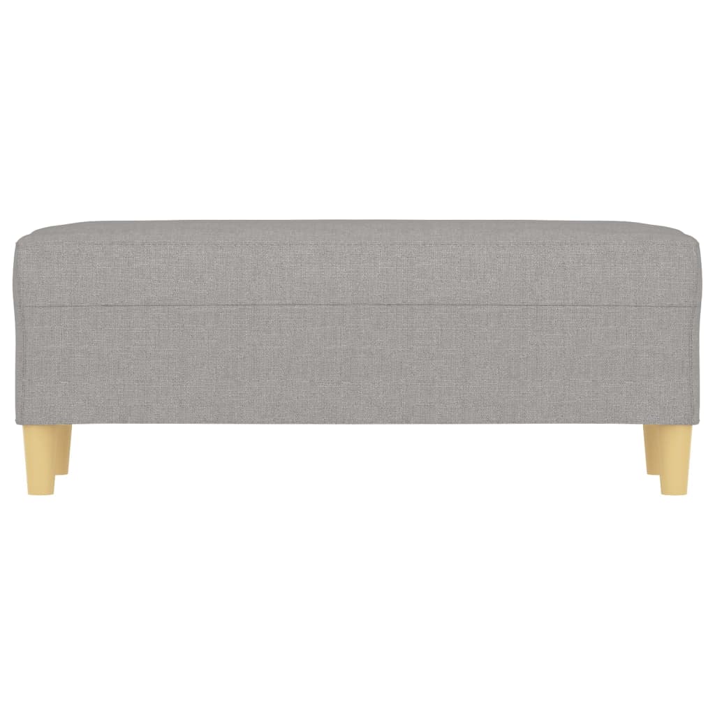 Bankje 100X35X41 Cm Stof Lichtgrijs