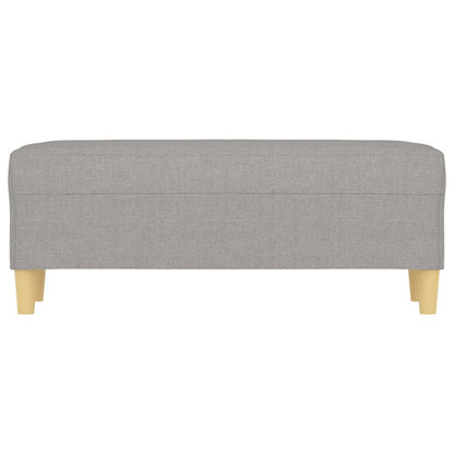 Bankje 100X35X41 Cm Stof Lichtgrijs