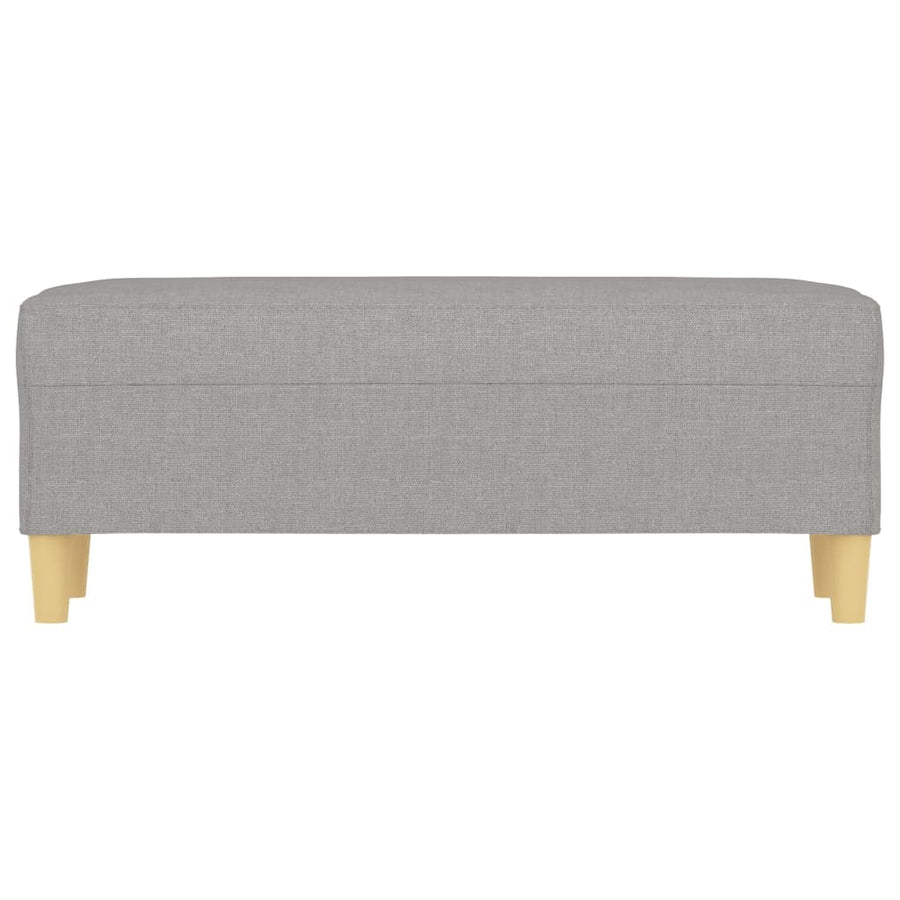 Bankje 100X35X41 Cm Stof Lichtgrijs