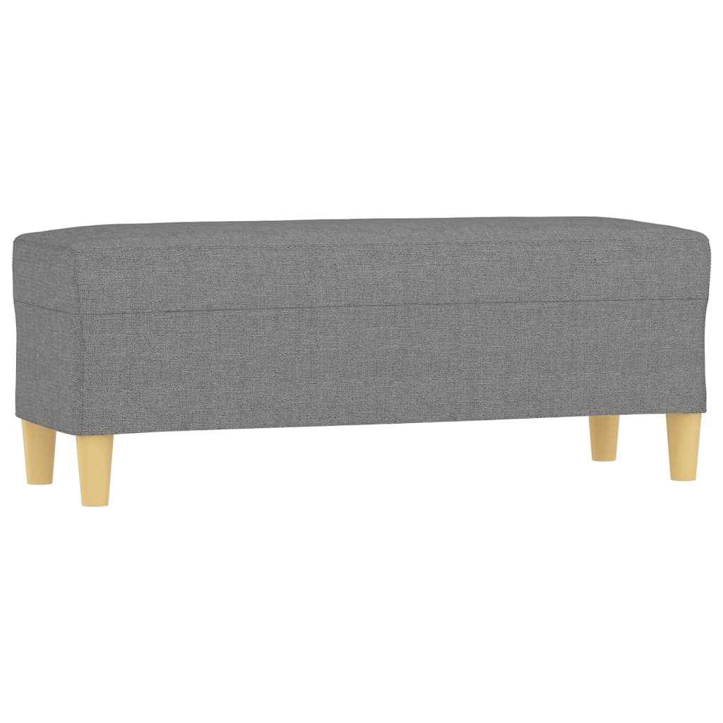 Bankje 100X35X41 Cm Stof Donkergrijs