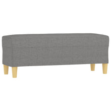 Bankje 100X35X41 Cm Stof Donkergrijs