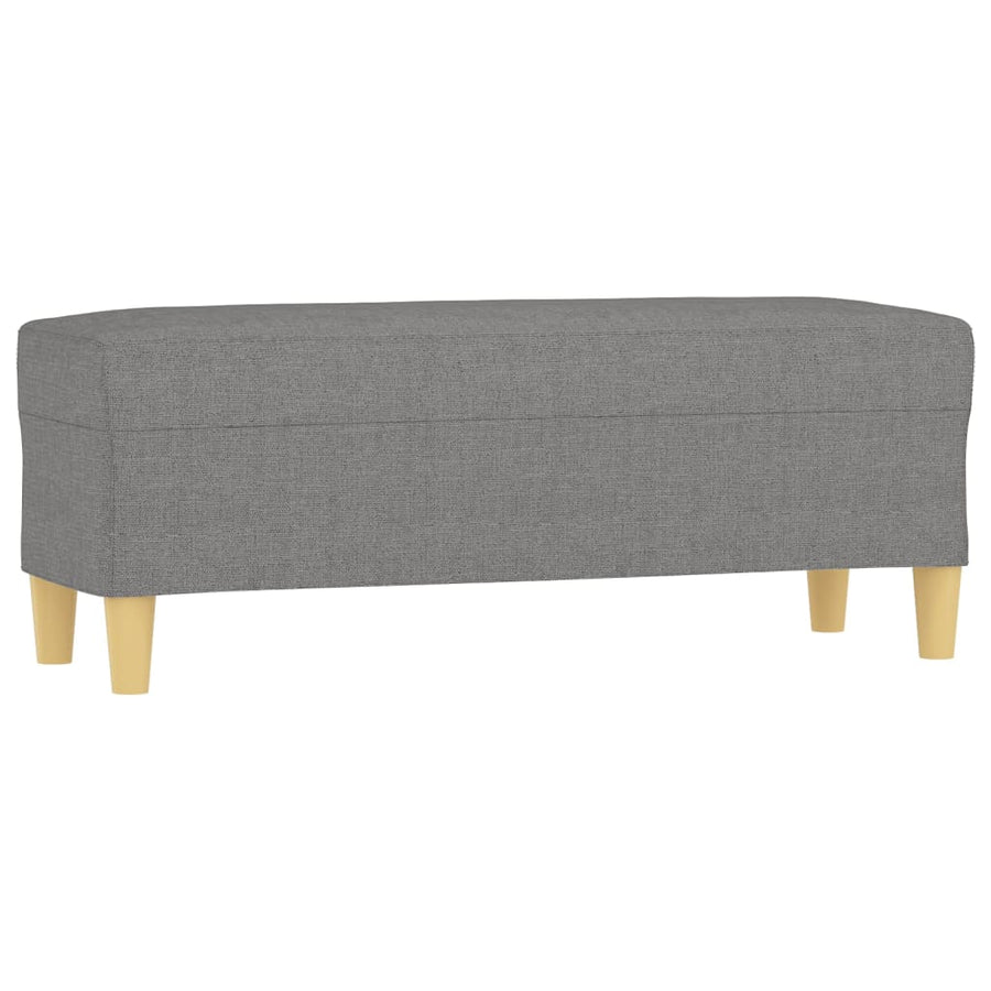 Bankje 100X35X41 Cm Stof Donkergrijs