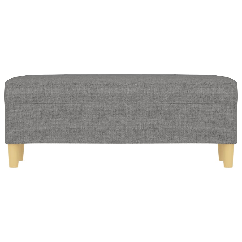 Bankje 100X35X41 Cm Stof Donkergrijs