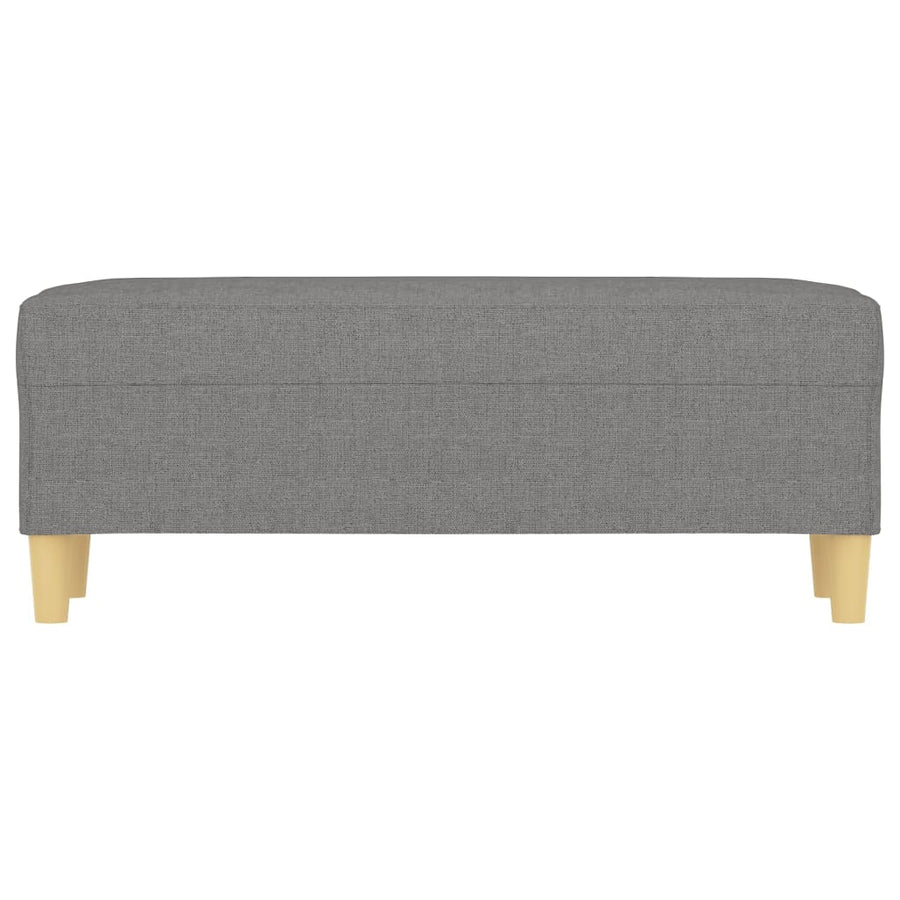 Bankje 100X35X41 Cm Stof Donkergrijs