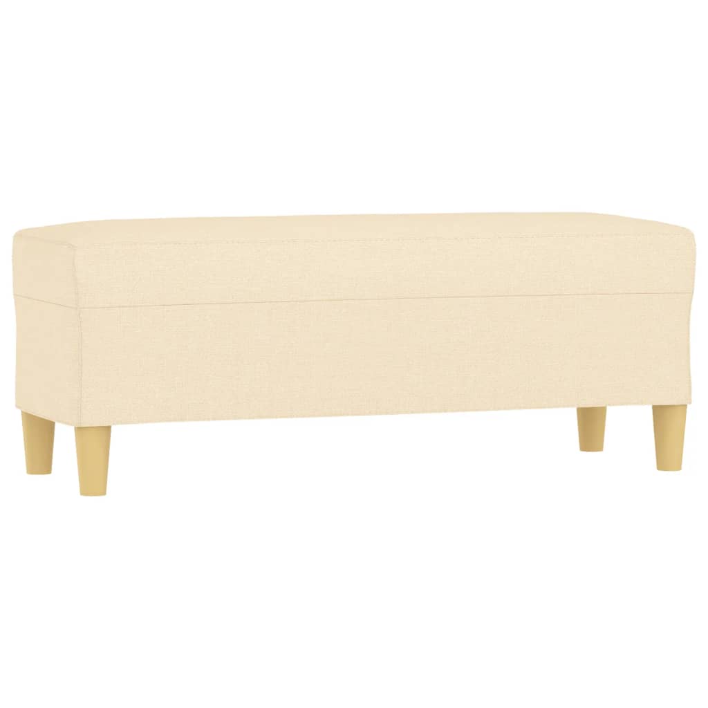 Bankje 100X35X41 Cm Stof Crèmekleurig