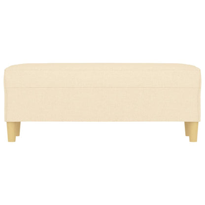 Bankje 100X35X41 Cm Stof Crèmekleurig