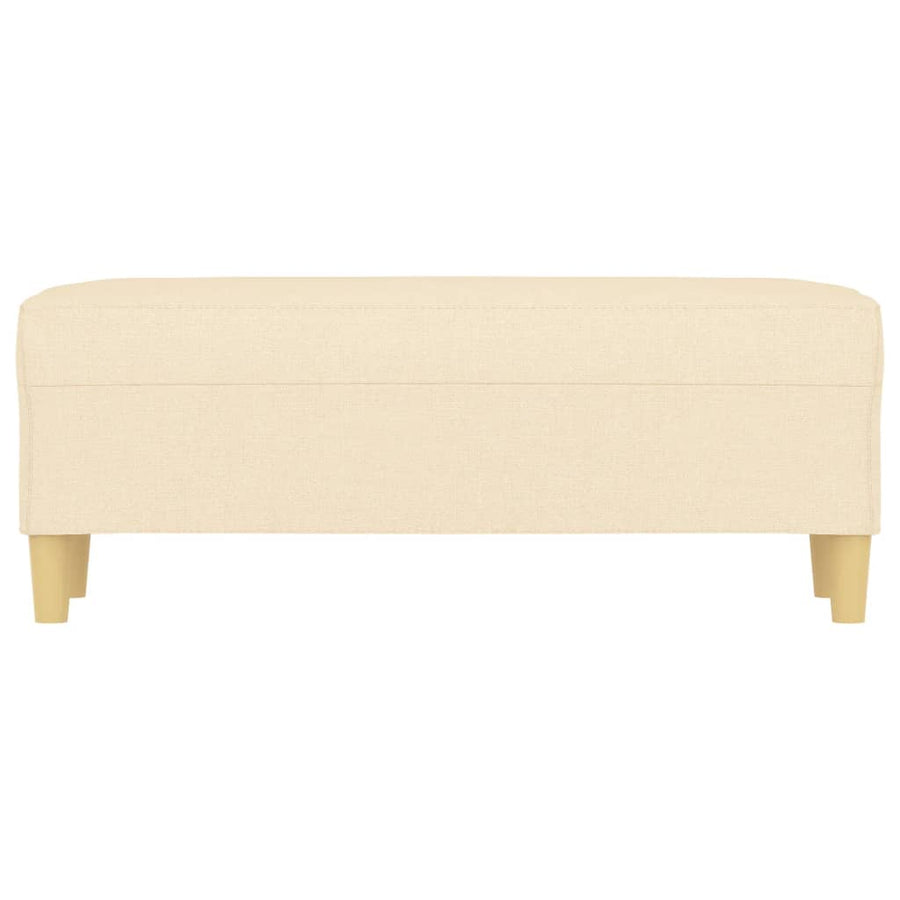 Bankje 100X35X41 Cm Stof Crèmekleurig