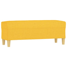 Bankje 100X35X41 Cm Stof Lichtgeel 100 x 35 x 41 cm