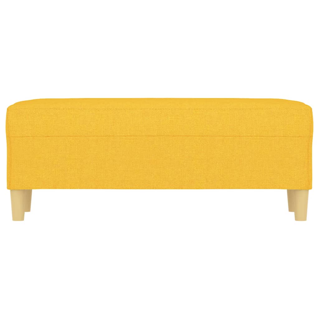 Bankje 100X35X41 Cm Stof Lichtgeel 100 x 35 x 41 cm