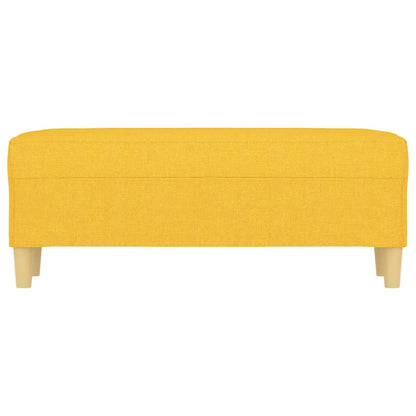 Bankje 100X35X41 Cm Stof Lichtgeel 100 x 35 x 41 cm
