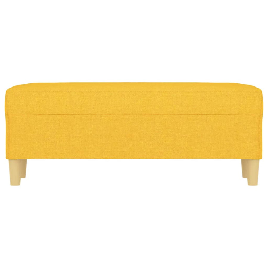 Bankje 100X35X41 Cm Stof Lichtgeel 100 x 35 x 41 cm