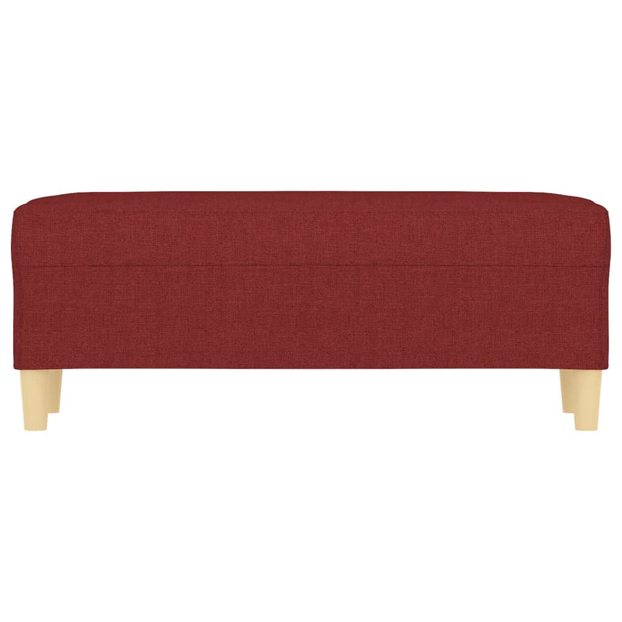 Bankje Stof 100 x 35 x 41 cm Wijnrood