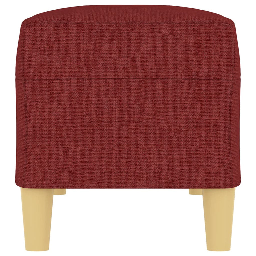Bankje Stof 100 x 35 x 41 cm Wijnrood