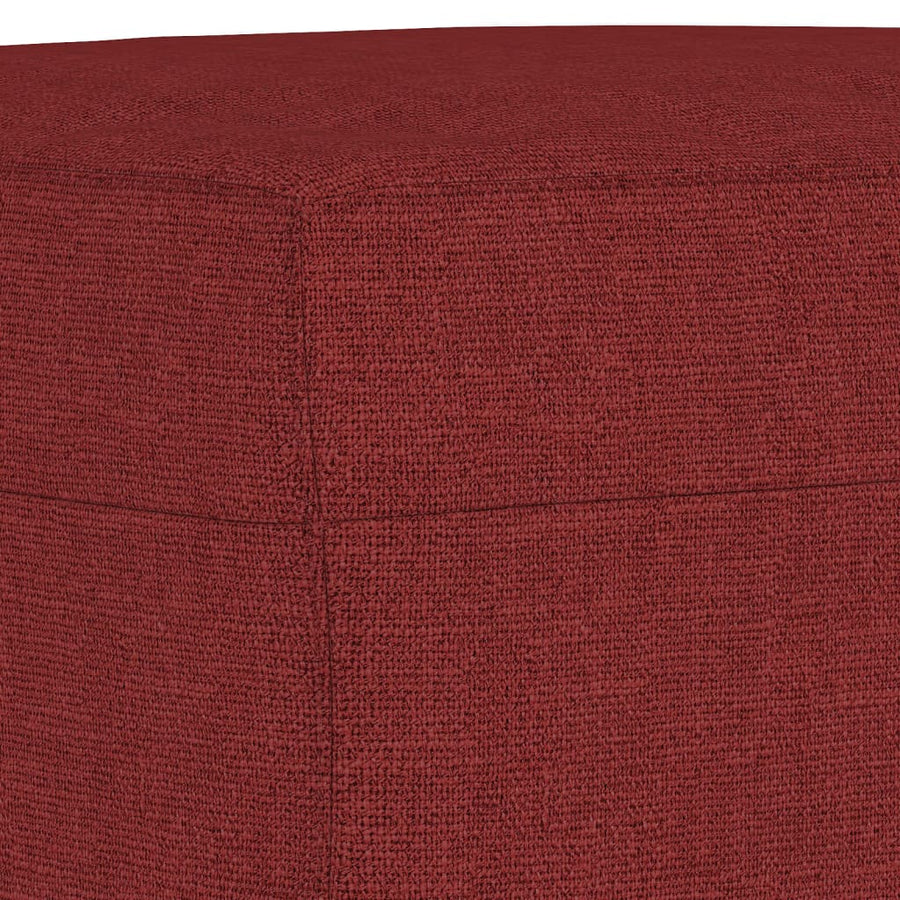Bankje Stof 100 x 35 x 41 cm Wijnrood