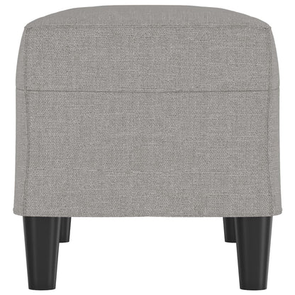 Bankje 70x35x41 cm stof lichtgrijs