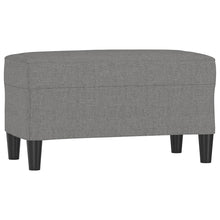 Bankje 70x35x41 cm stof donkergrijs