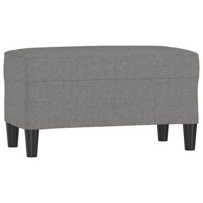 Bankje 70x35x41 cm stof donkergrijs