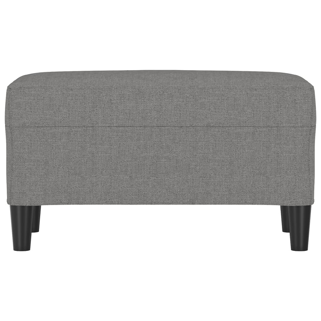 Bankje 70x35x41 cm stof donkergrijs