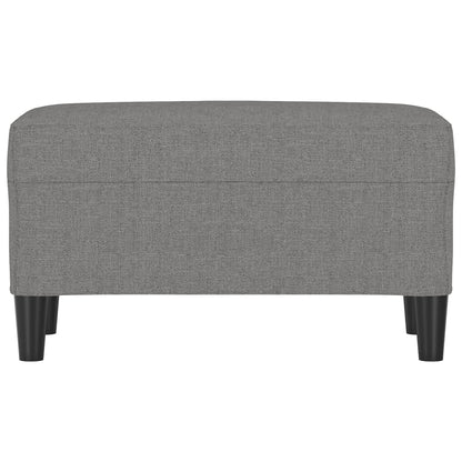 Bankje 70x35x41 cm stof donkergrijs