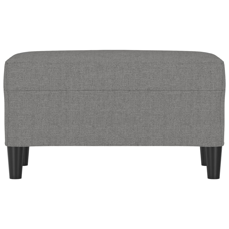 Bankje 70x35x41 cm stof donkergrijs