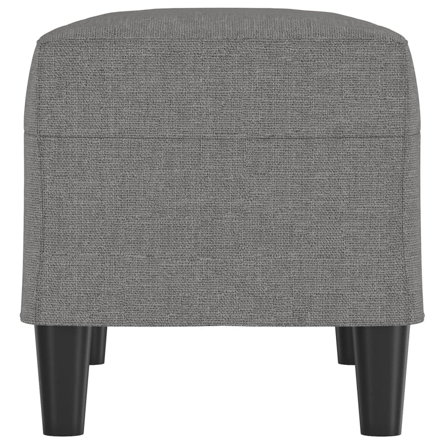 Bankje 70x35x41 cm stof donkergrijs