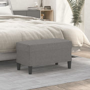 Bench 70x35x41 cm fabric dark gray