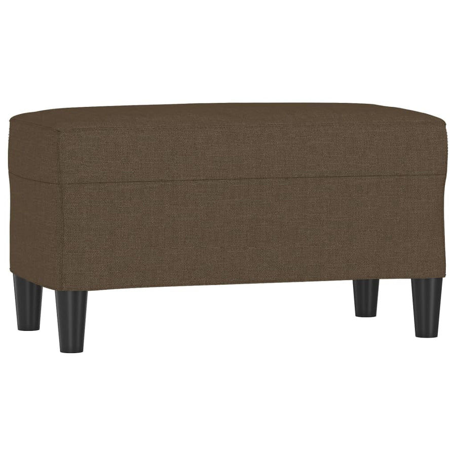 Bankje 70x35x41 cm stof bruin