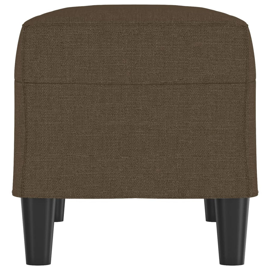Bankje 70x35x41 cm stof bruin
