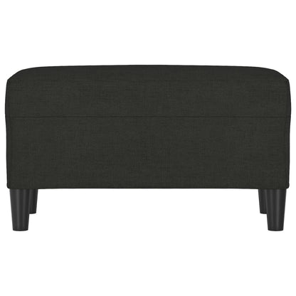 Bankje 70x35x41 cm stof zwart